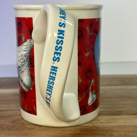 Hersheys Kisses 3D Valentine Mug Nostalgic Romantic Roses Chocolate Twist Handle - Picture 5 of 9